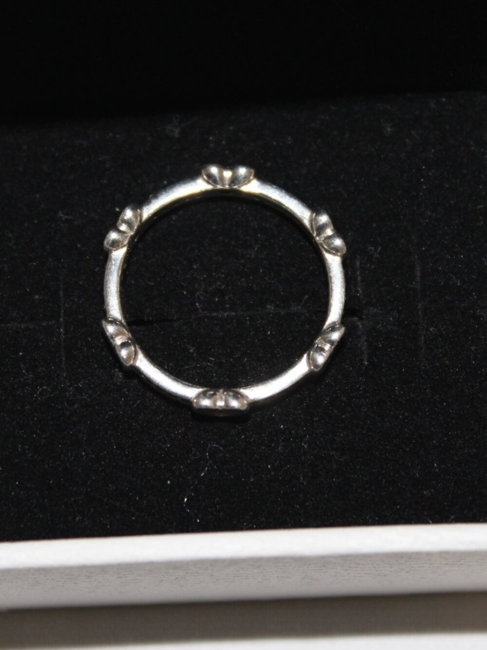 Pandora Radiant Sparkling Hearts Ring Sterling Silver Size 54 (7) - Picture 4 of 6